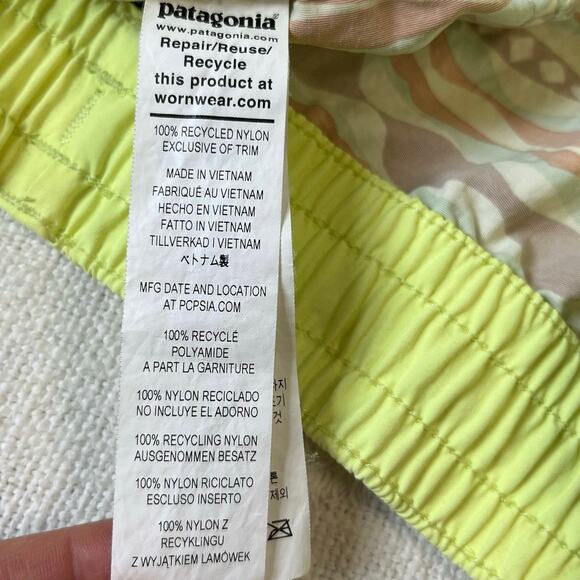 Patagonia Girls' Size XL Costa Rica Baggies™ Shorts Coast Highway Tea Green - Picture 4 of 11